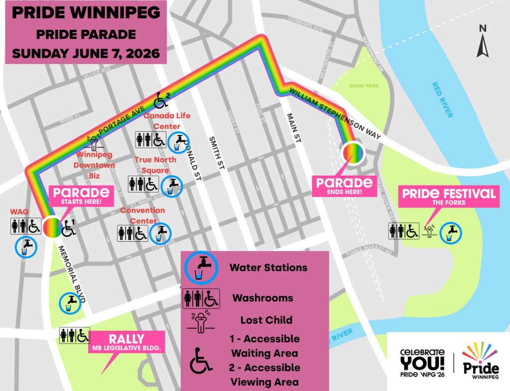 Pride Parada Route Map 2026